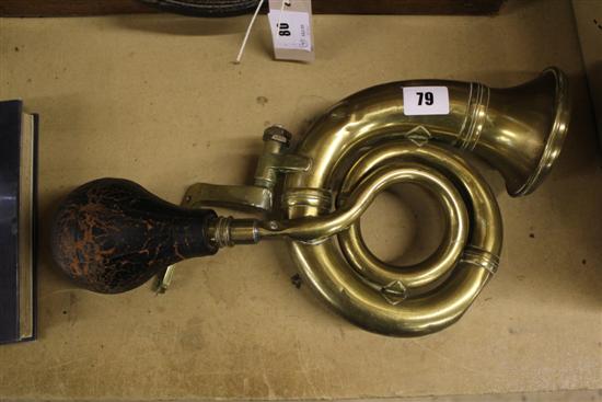 Brass car horn